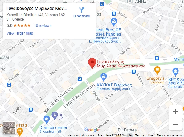 Χάρτης: Καραολή Δημητρίου 41, Βύρωνας 162 32